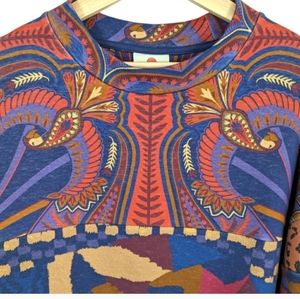 Farm rio mixed blue prints sweatshirt